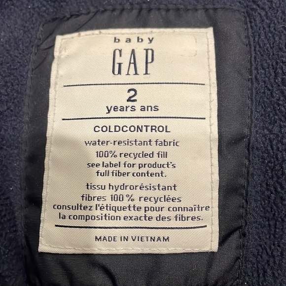 Baby GAP 2 years coldcontrol puffer coat - Picture 3 of 5